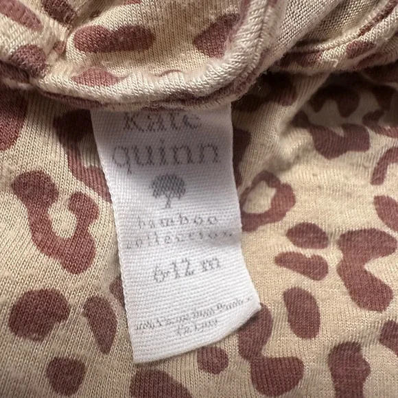 Baby Sleeveless Rompers Set - Cream, leopard, and mustard - Picture 5 of 7